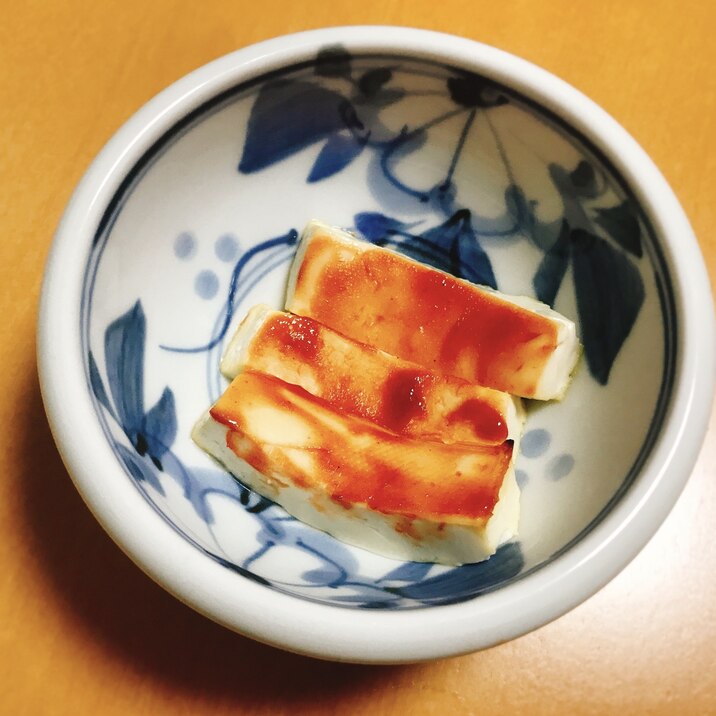 【離乳食後期】木綿豆腐のケチャップ焼き